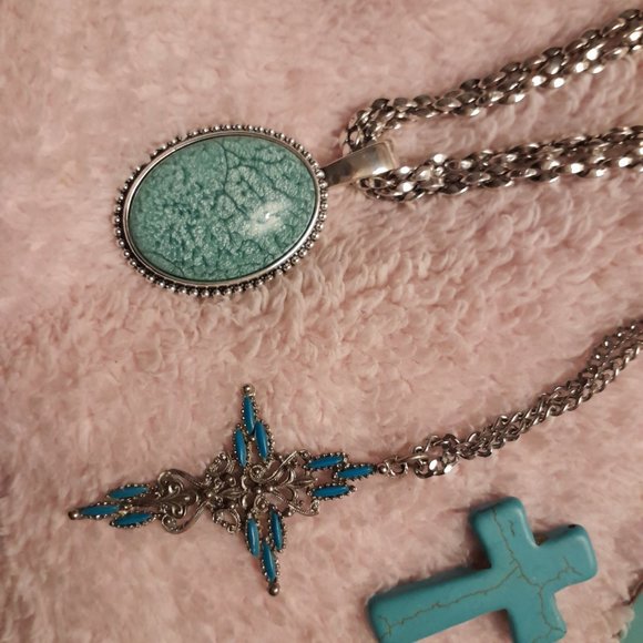 HUGE Turquoise costume jewelry BUNDLE/LOT - Picture 3 of 8